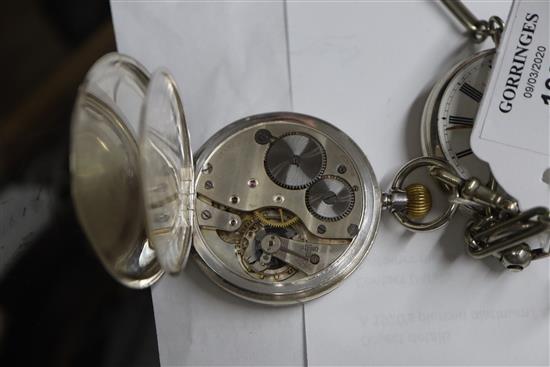 An early 20th century silver open face pocket watch retailed by Robert Leith and two other silver pocket watches including fusee.